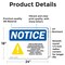 Signmission Food Allergy Notice Please Be Sign With Symbol, 24 in W x Rectangle, Vinyl Decal OS-2PACK-NS-D-1824-L-12812 - alternate 3